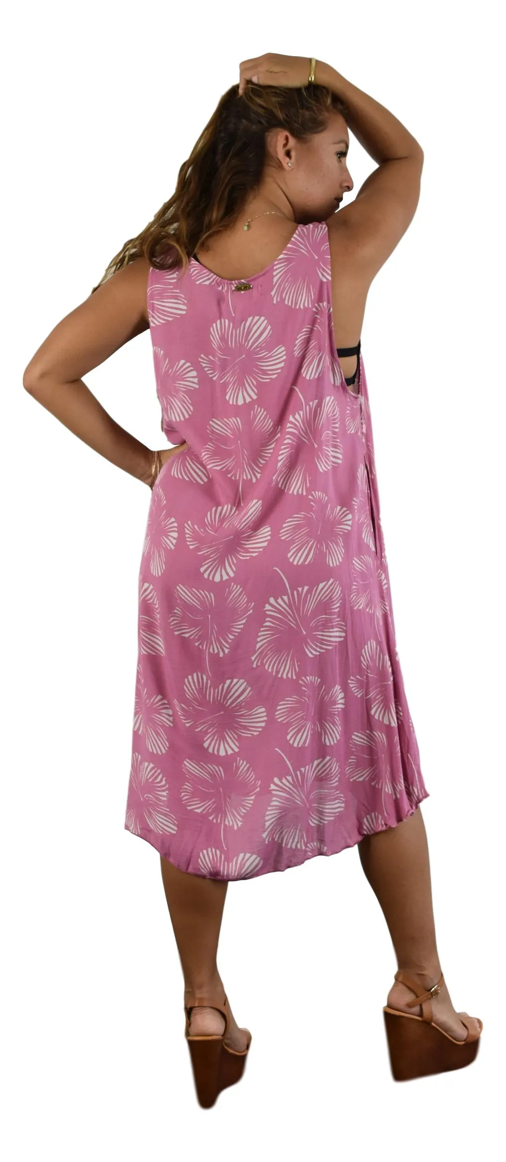 Secret Beach - Cabana Dress - New Hibiscus - Rapture Rose / Orchid Mist