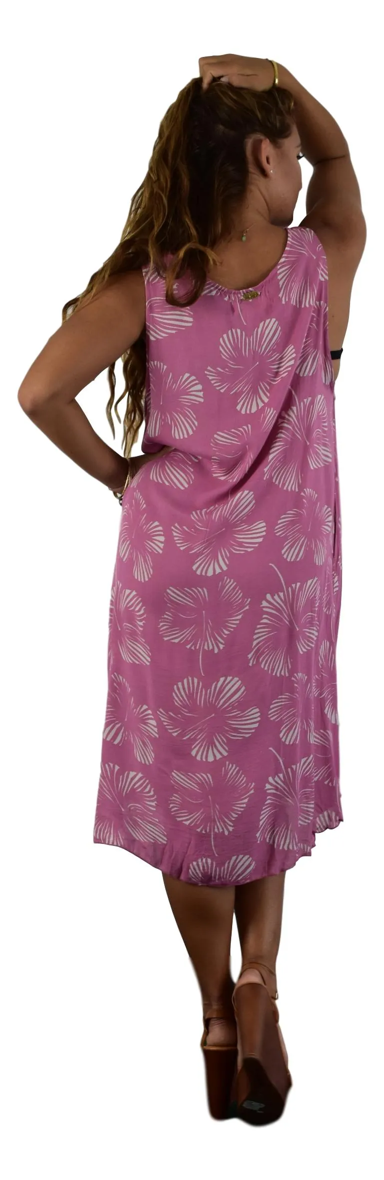 Secret Beach - Cabana Dress - New Hibiscus - Rapture Rose / Orchid Mist