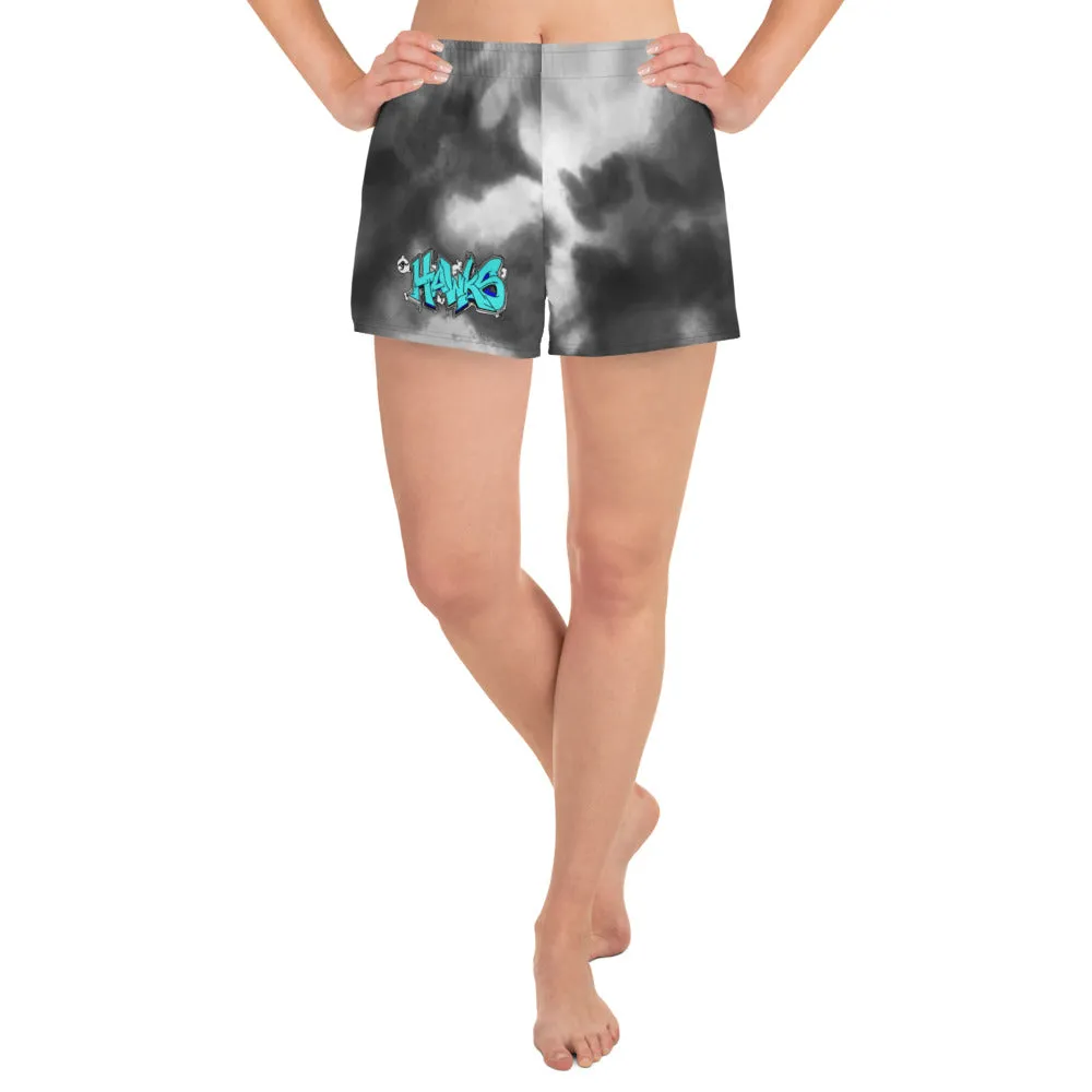 Shorts ~ Jr Hawks Graffiti Tie-Dye Women's Athletic