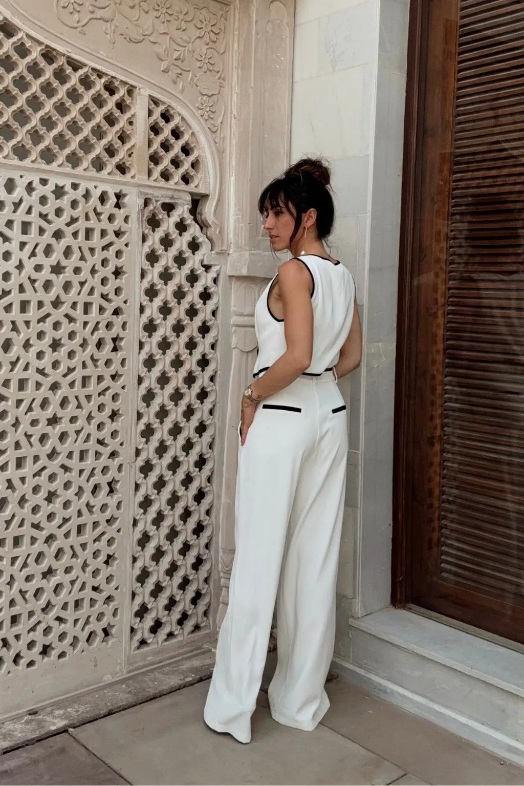 Skylar White Trousers