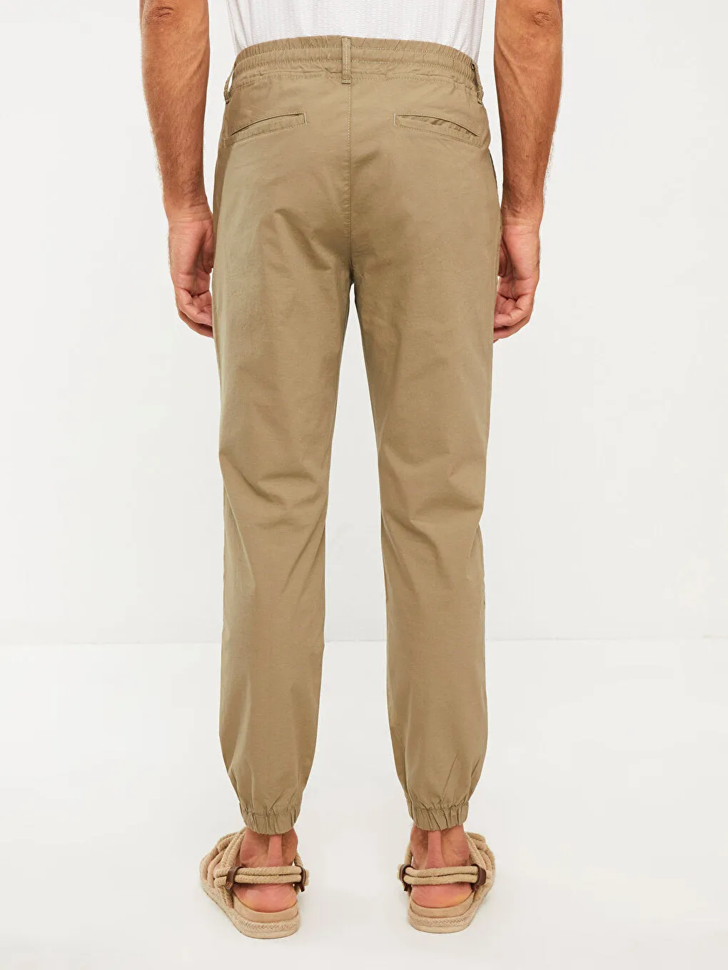 Slim Fit Gabardine Men's Chino Trousers