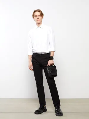 Slim Fit Gabardine Men's Chino Trousers