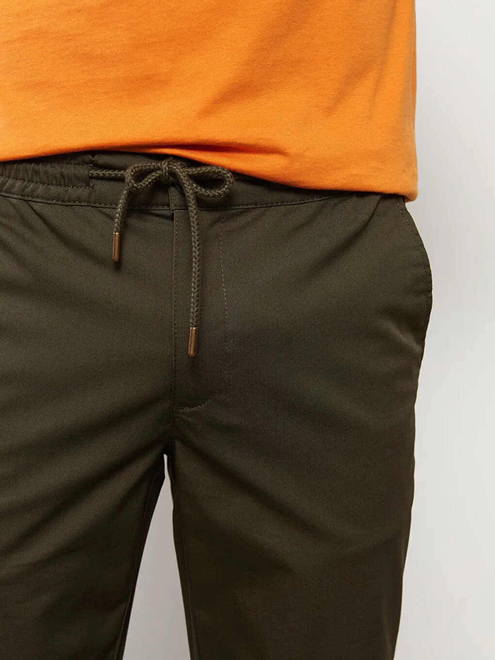 Slim Fit Gabardine Men's Chino Trousers