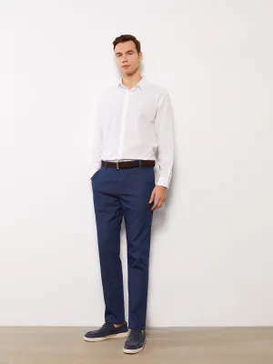 Slim Fit Gabardine Men's Trousers