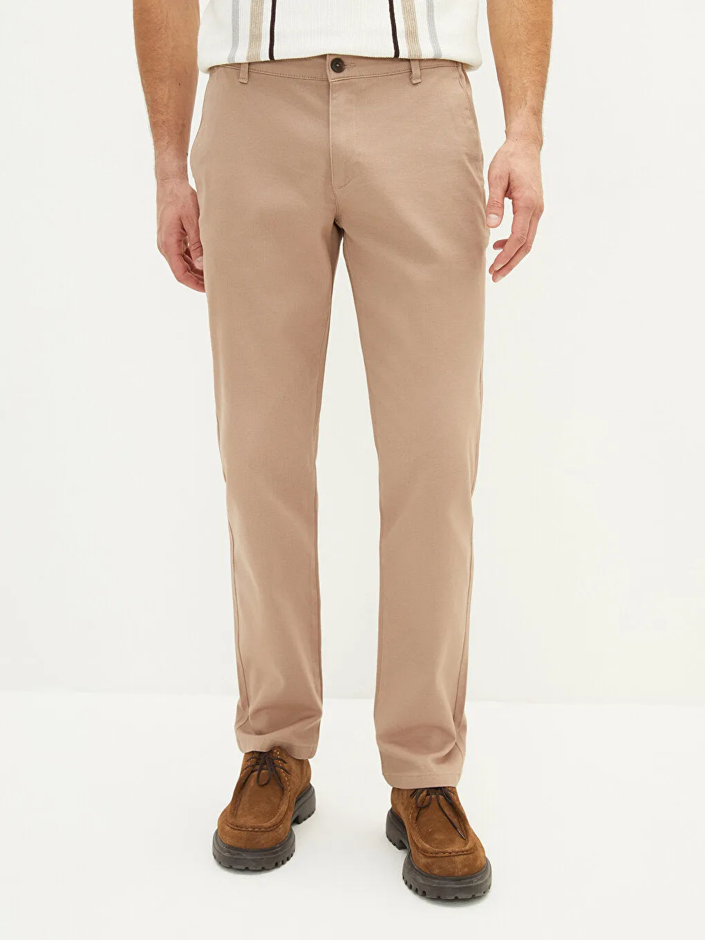 Slim Fit Gabardine Men's Trousers