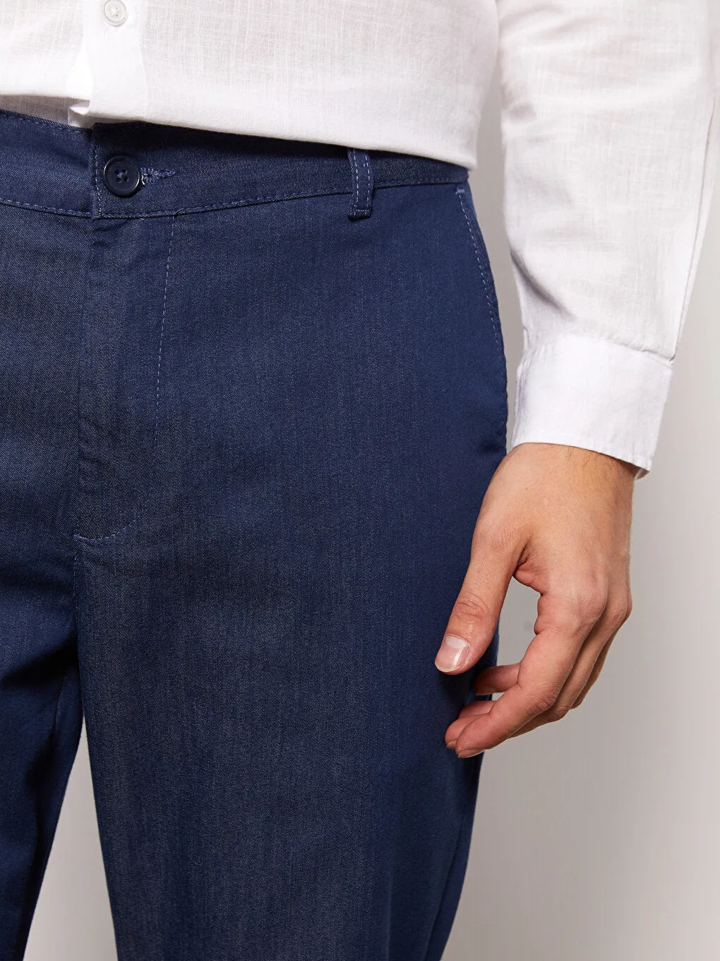 Slim Fit Gabardine Men's Trousers