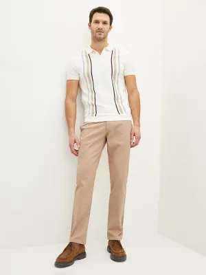 Slim Fit Gabardine Men's Trousers