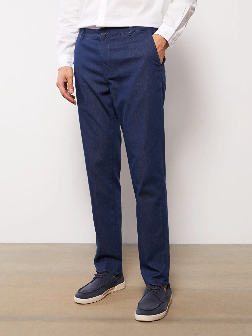 Slim Fit Gabardine Men's Trousers