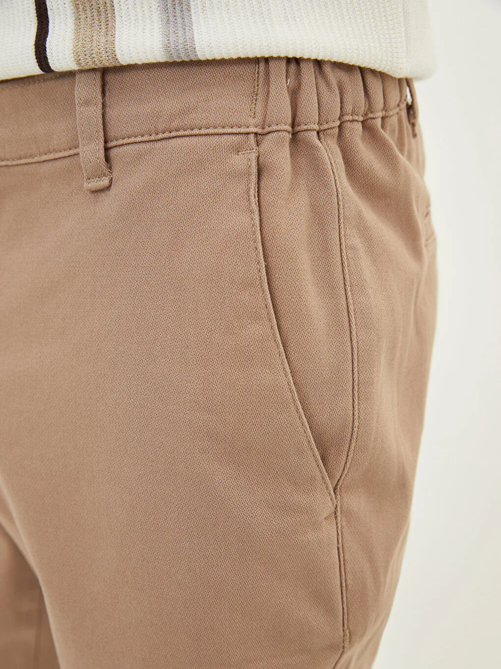 Slim Fit Gabardine Men's Trousers