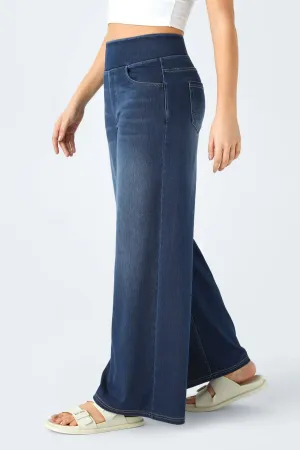Snugz Super Stretch wide leg Jeggings- dark blue