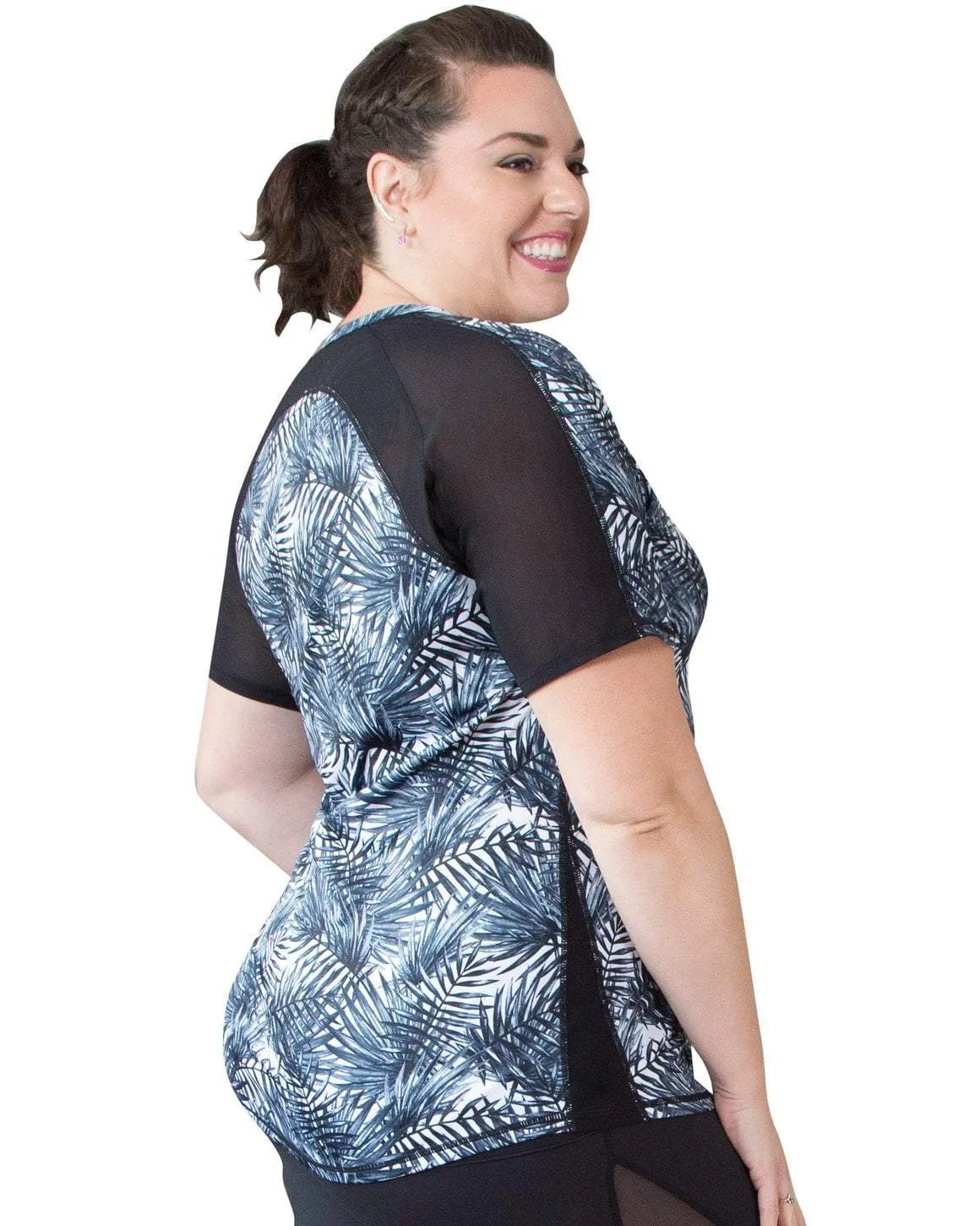 Spirit Short Sleeve Top - Black/White