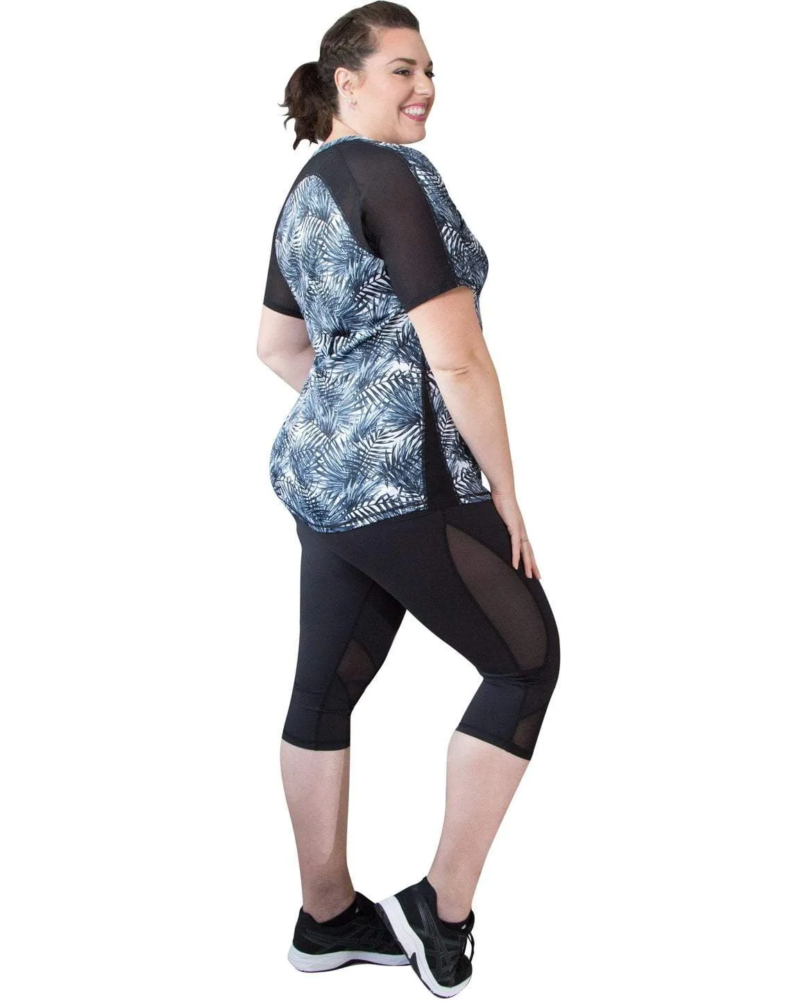 Spirit Short Sleeve Top - Black/White
