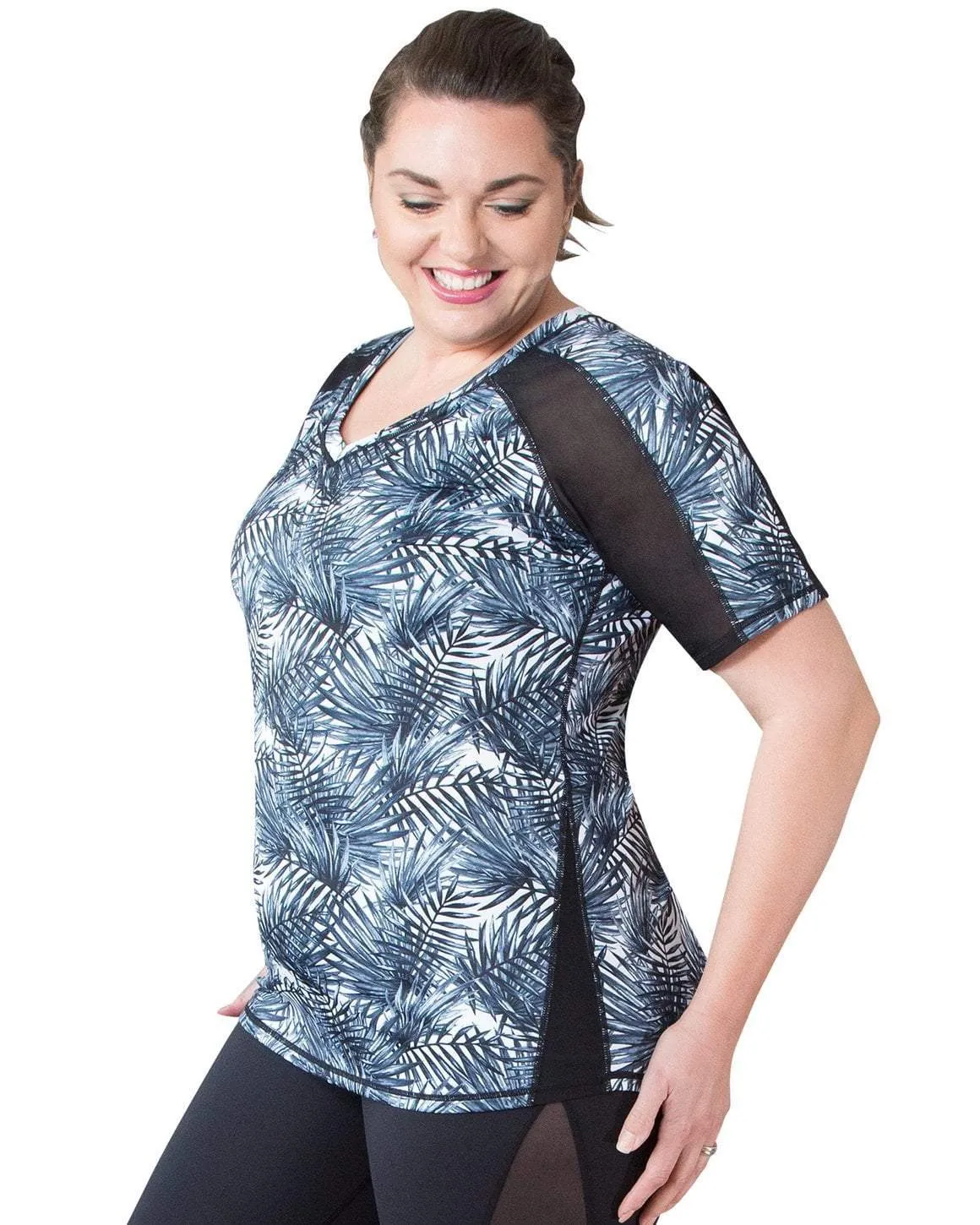 Spirit Short Sleeve Top - Black/White