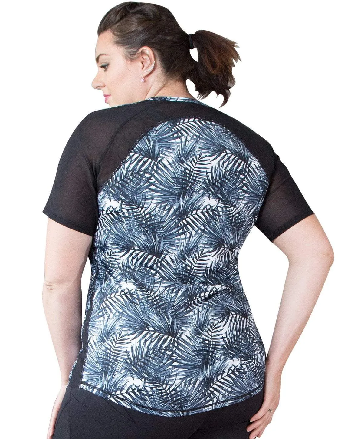 Spirit Short Sleeve Top - Black/White