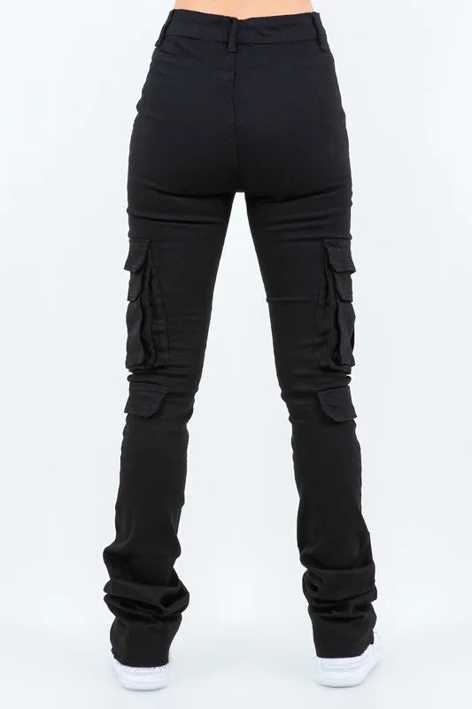 Stacked Cargo Pants