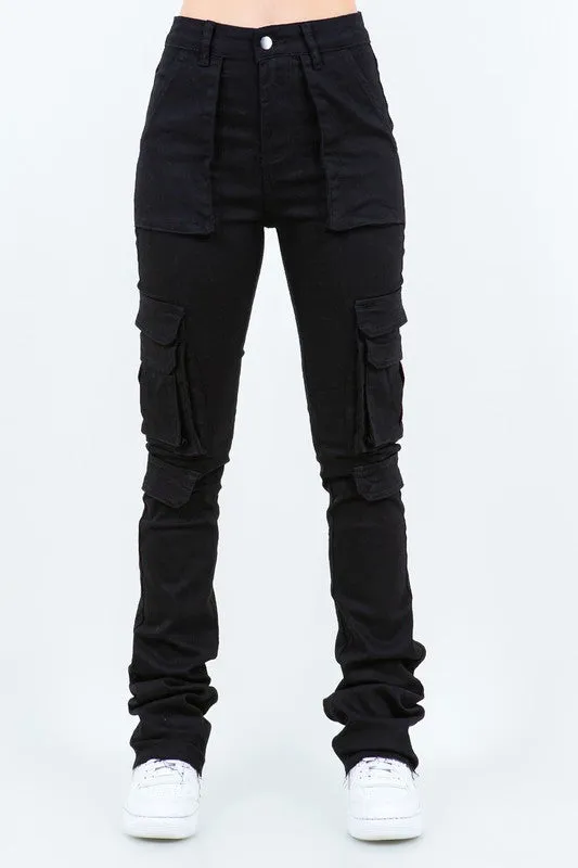 Stacked Cargo Pants