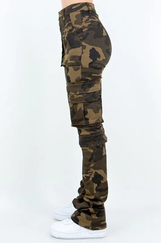 Stacked Cargo Pants