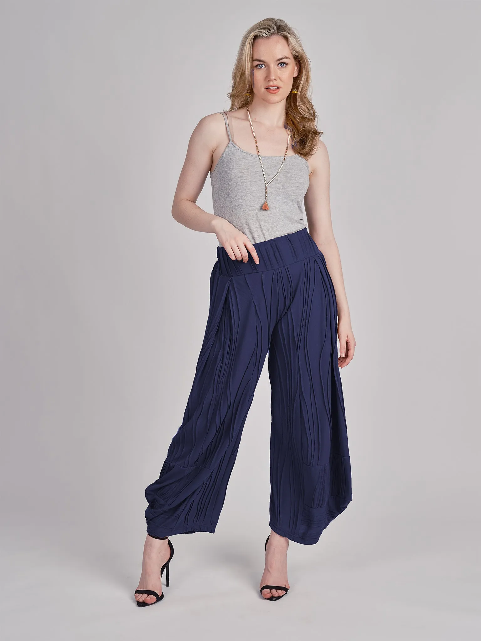 Stitched Cotton Pants