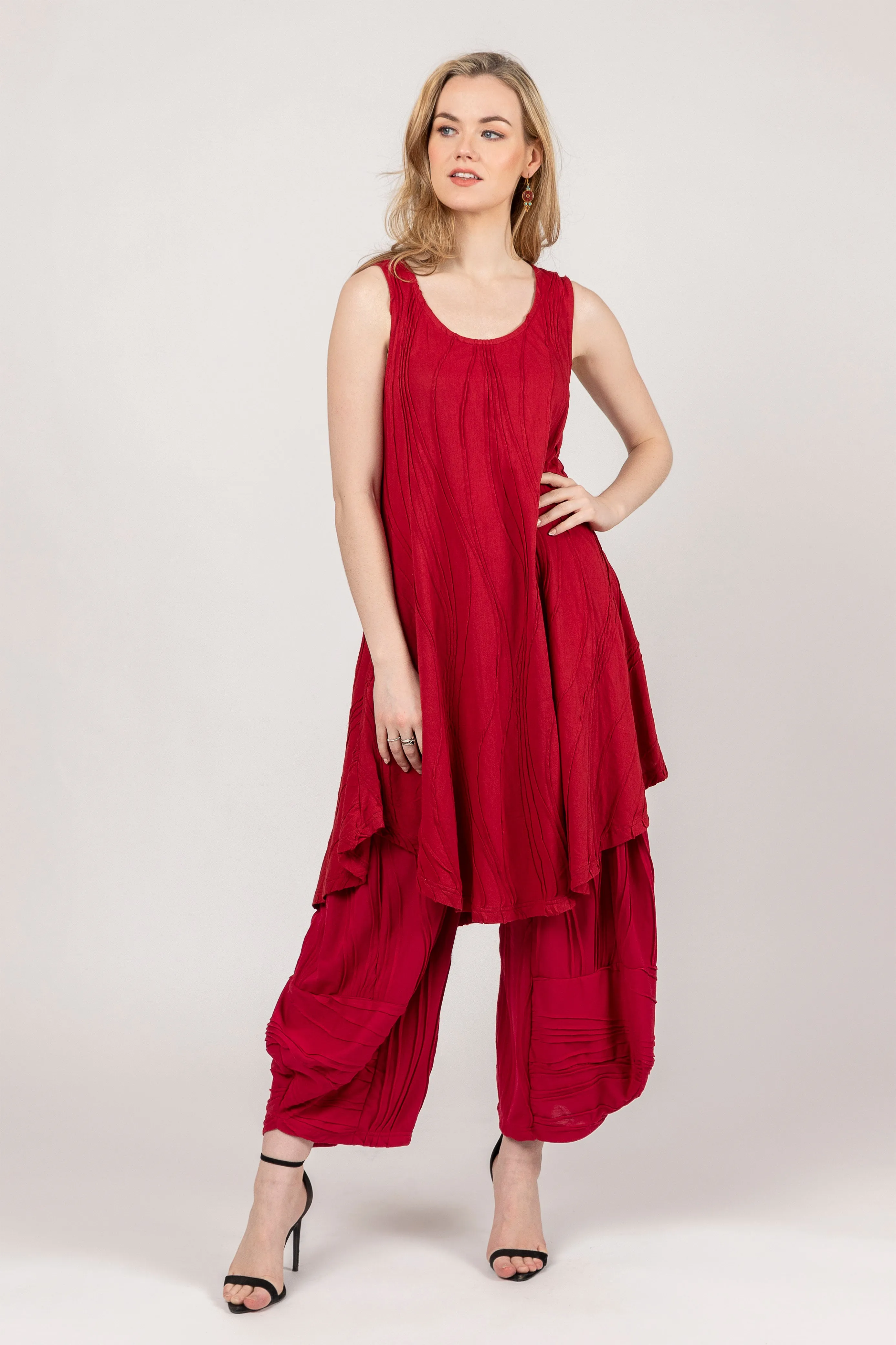 Stitched Cotton Pants
