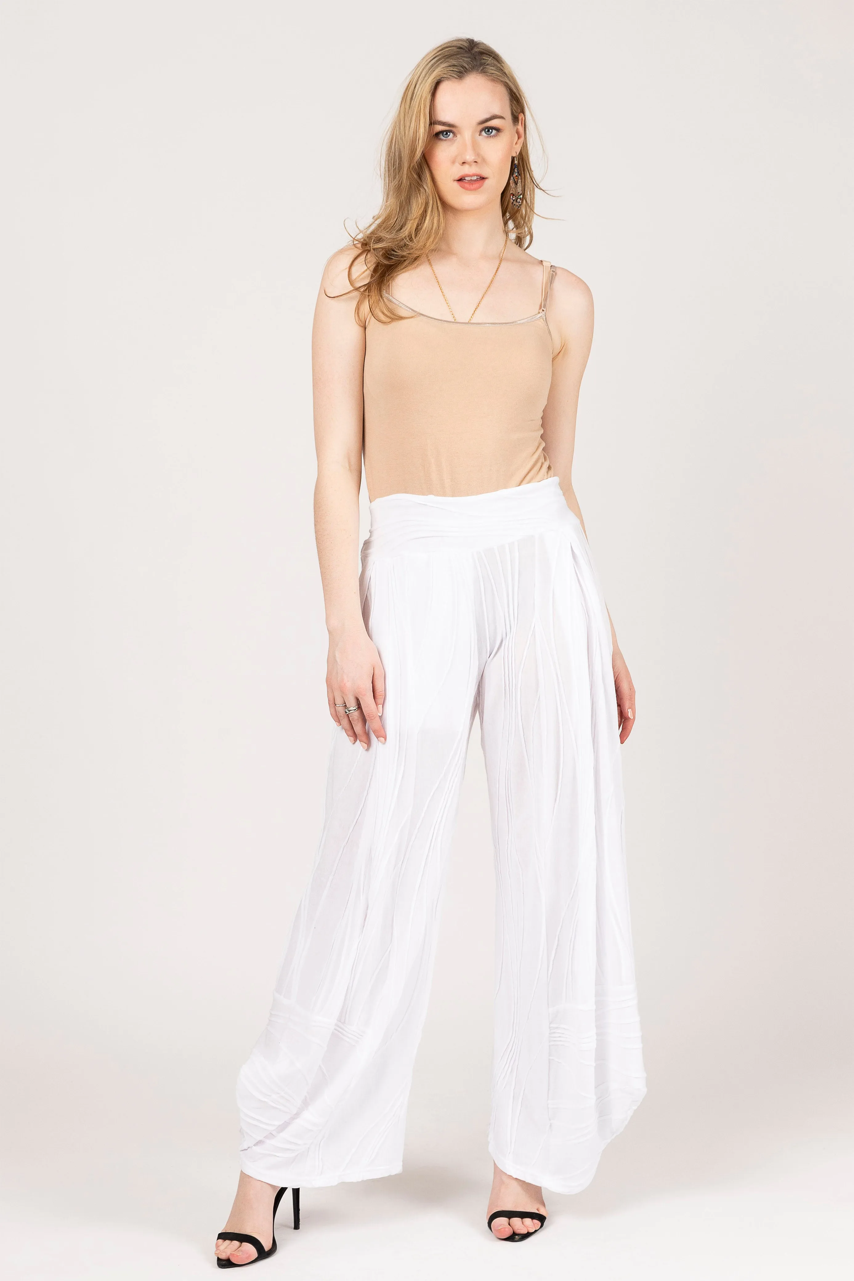 Stitched Cotton Pants