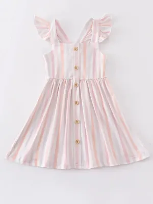 Stripe Ruffle Dress