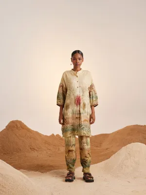 Summer Pants Pleat-Woods-Rayon-Ss25-Pp-Wod-Cord