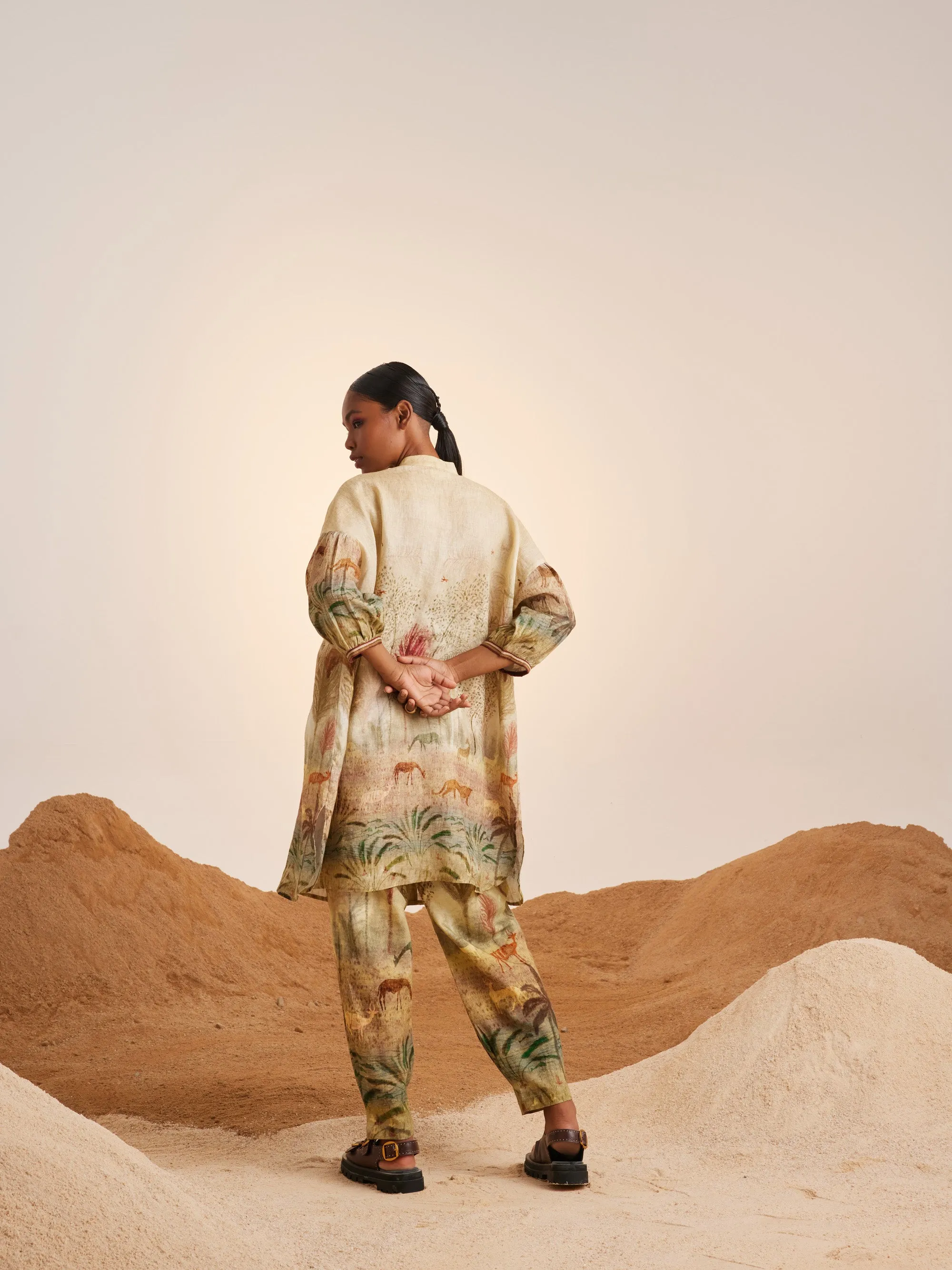 Summer Pants Pleat-Woods-Rayon-Ss25-Pp-Wod-Cord