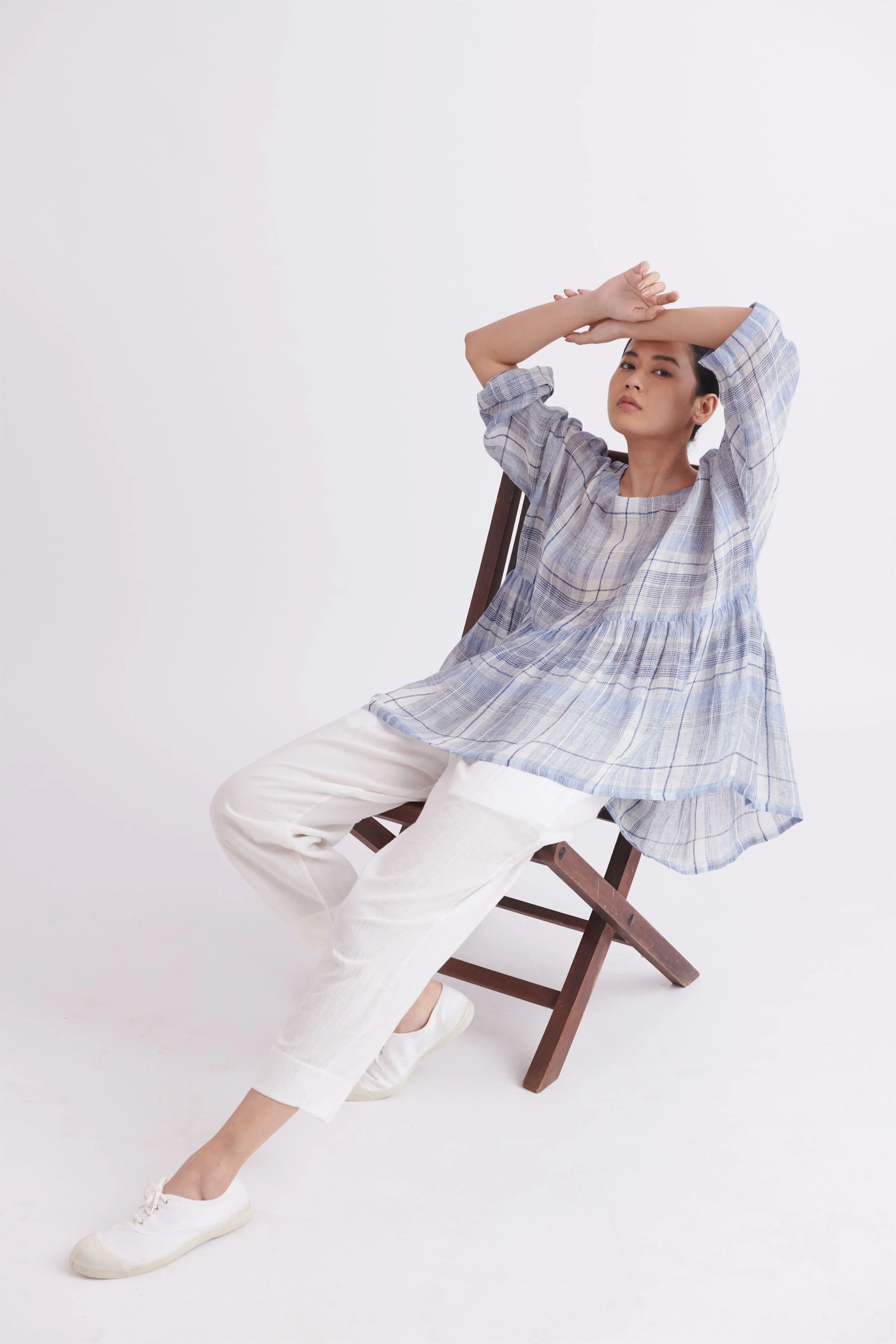 summer top line gauze check-SS2025-42-fashion edit-the plavate