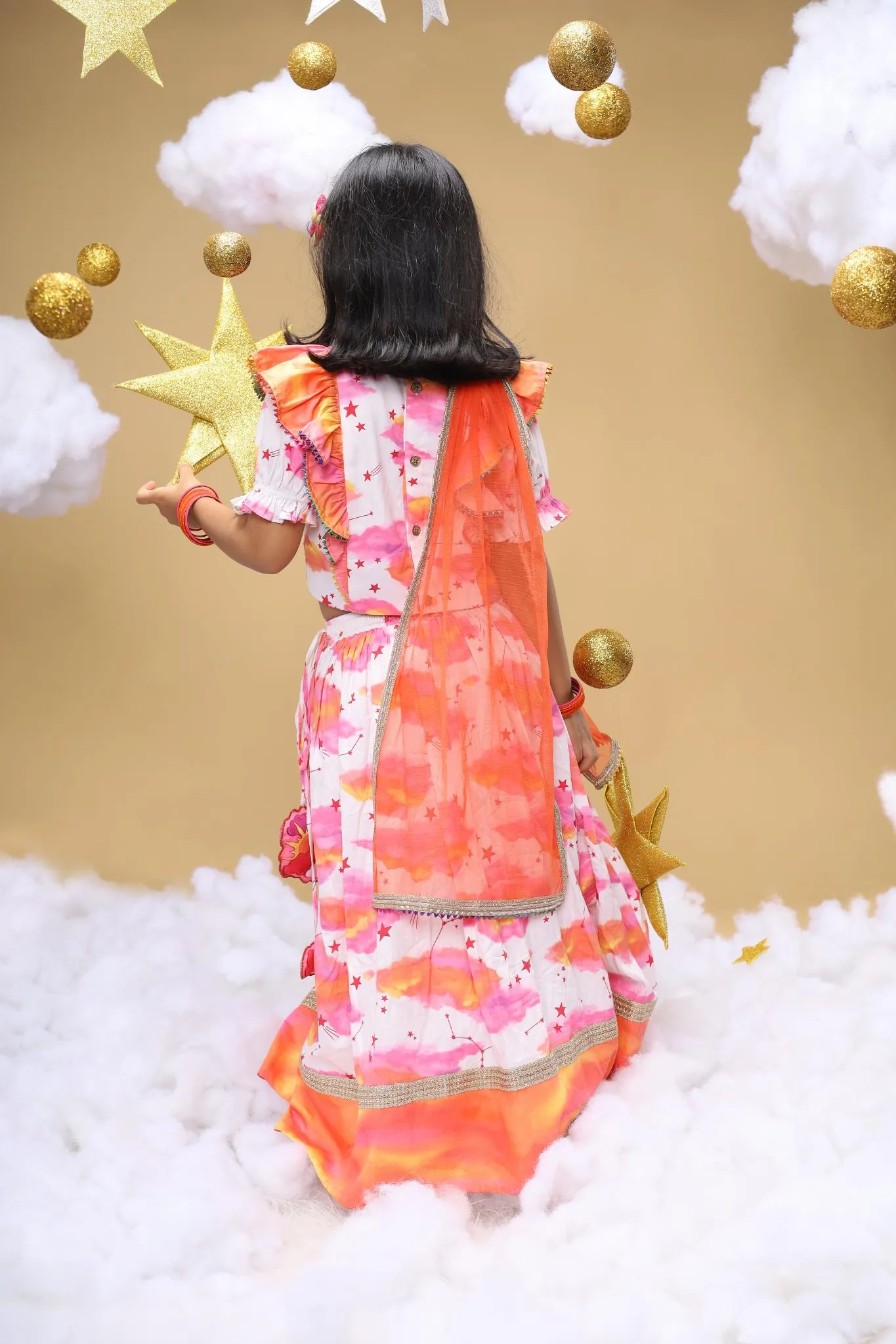Sunshine In My Pocket - Lehenga, Blouse and Dupatta Set