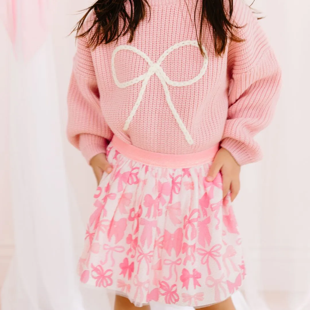 Sweet Wink Coquette Bow Tutu - Girls Dress Up Skirt