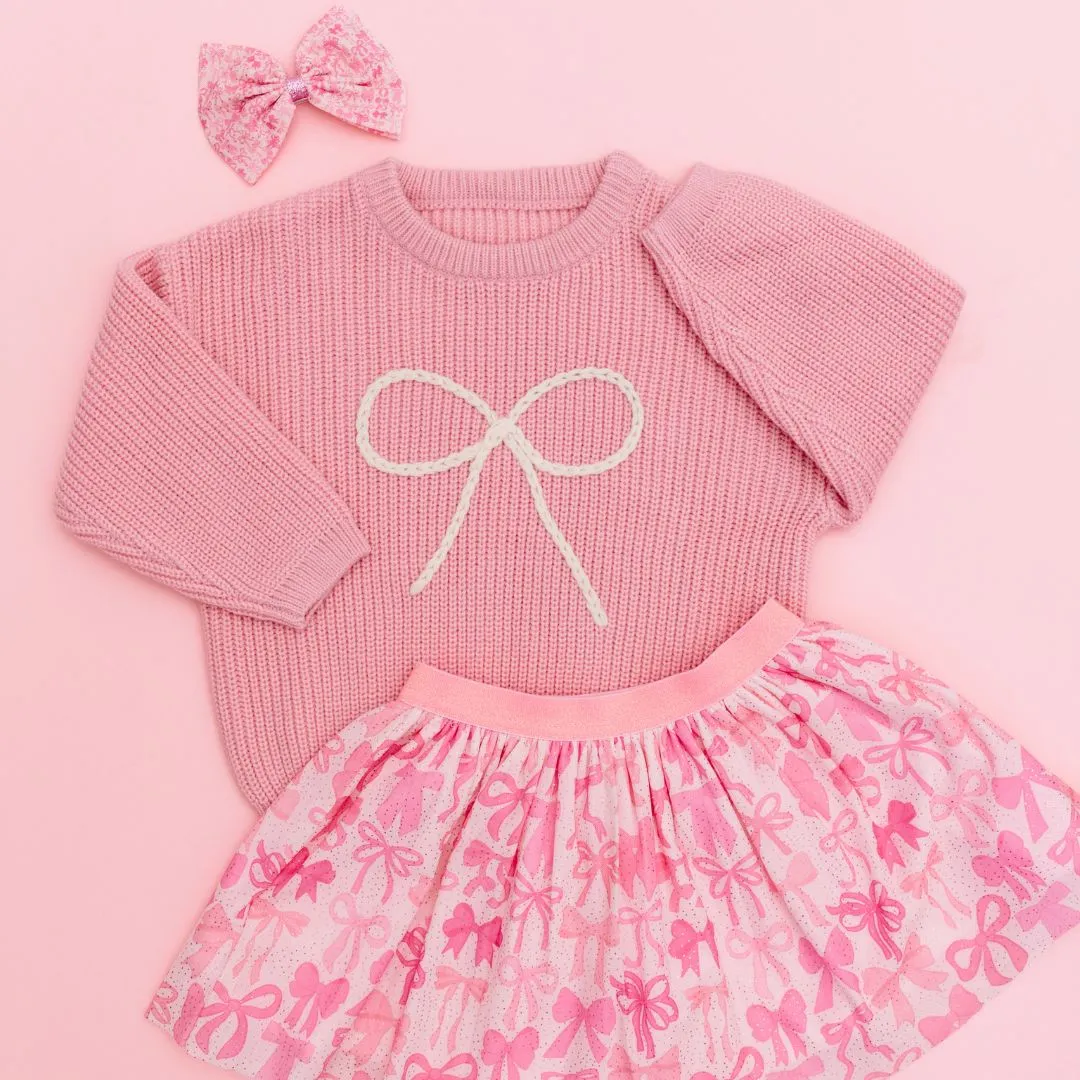 Sweet Wink Coquette Bow Tutu - Girls Dress Up Skirt