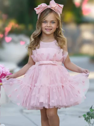 Sweetheart Chic Fanned Tulle Dress