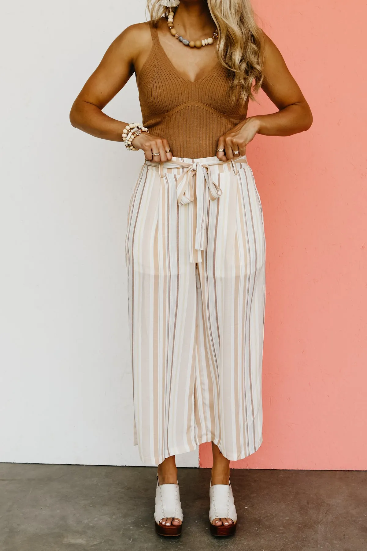 The Emmalyn Striped Wide Leg Pants - FINAL SALE