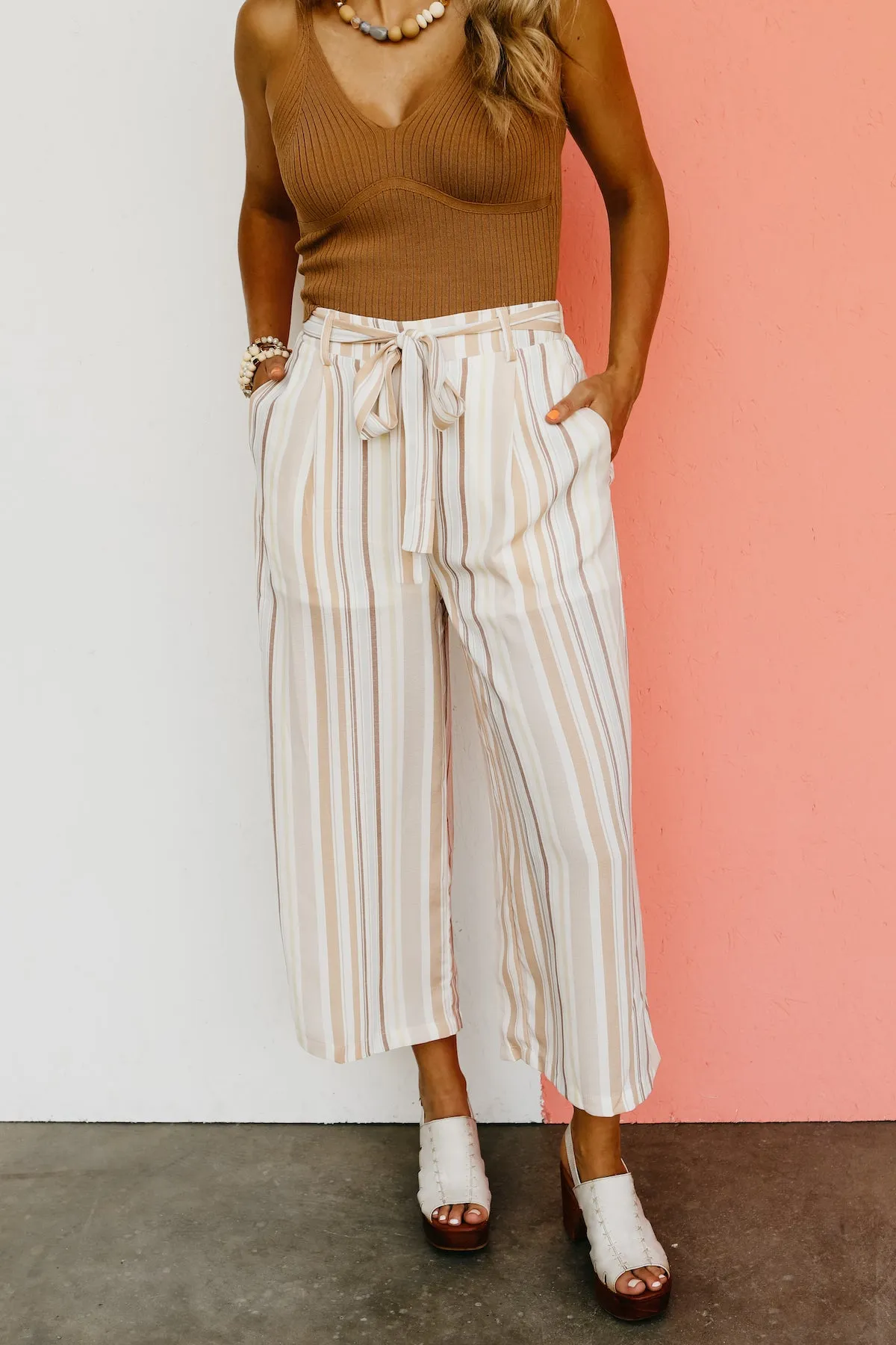 The Emmalyn Striped Wide Leg Pants - FINAL SALE