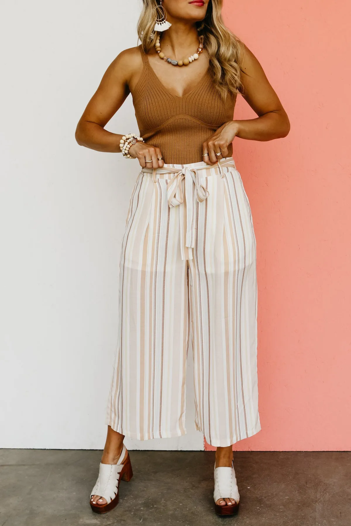 The Emmalyn Striped Wide Leg Pants - FINAL SALE