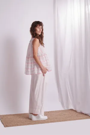 The Plavate I Mishutkino Take it easy Co-ord Set Silk 4 Colour Stripes Daily Collection AW22-21