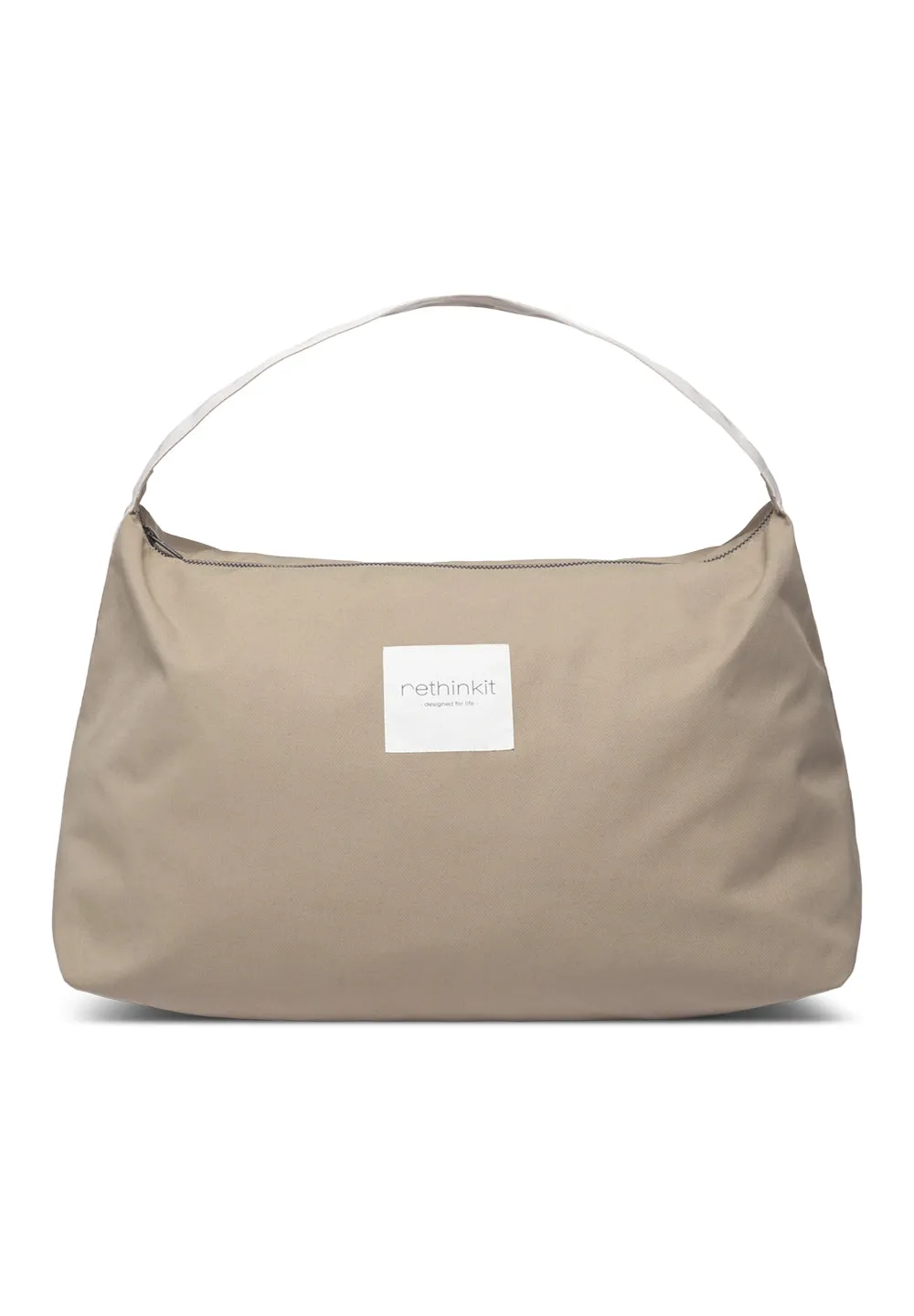 Triangle Tote Bag Cloud - beige taupe