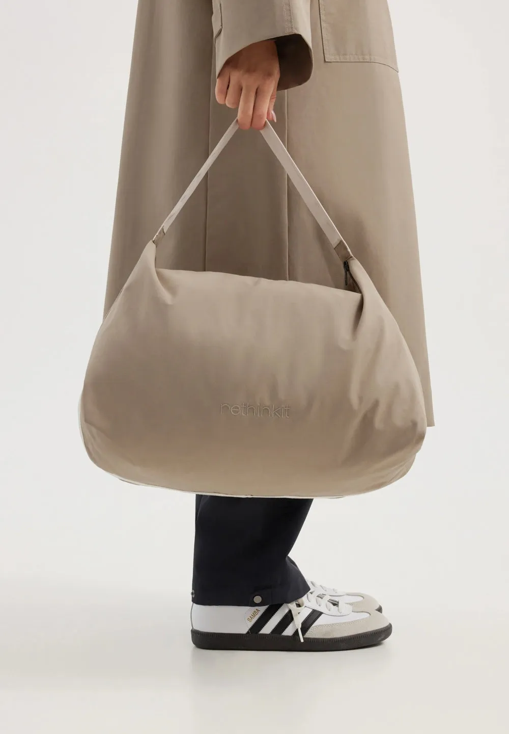 Triangle Tote Bag Cloud - beige taupe