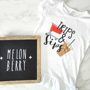 Trips & Sips Tee  | Toddler | Trendy | Girl |