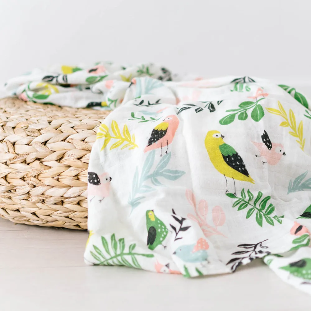 Tropical Bird Single Swaddle