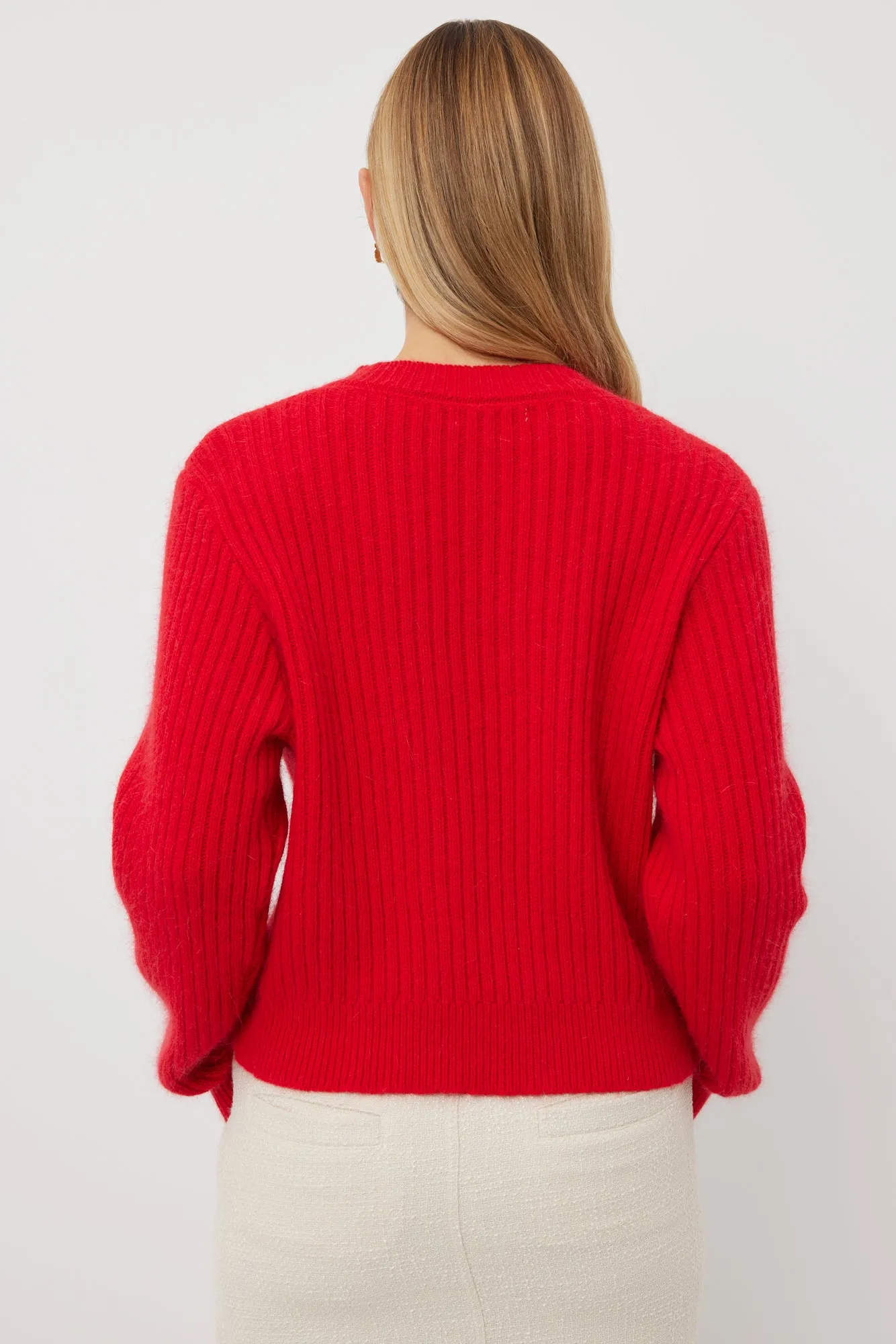 TUESDAY LABEL - Candy Cardi (Red Mohair)