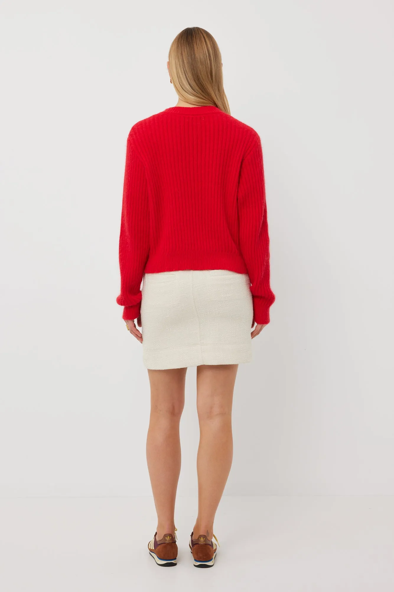 TUESDAY LABEL - Candy Cardi (Red Mohair)