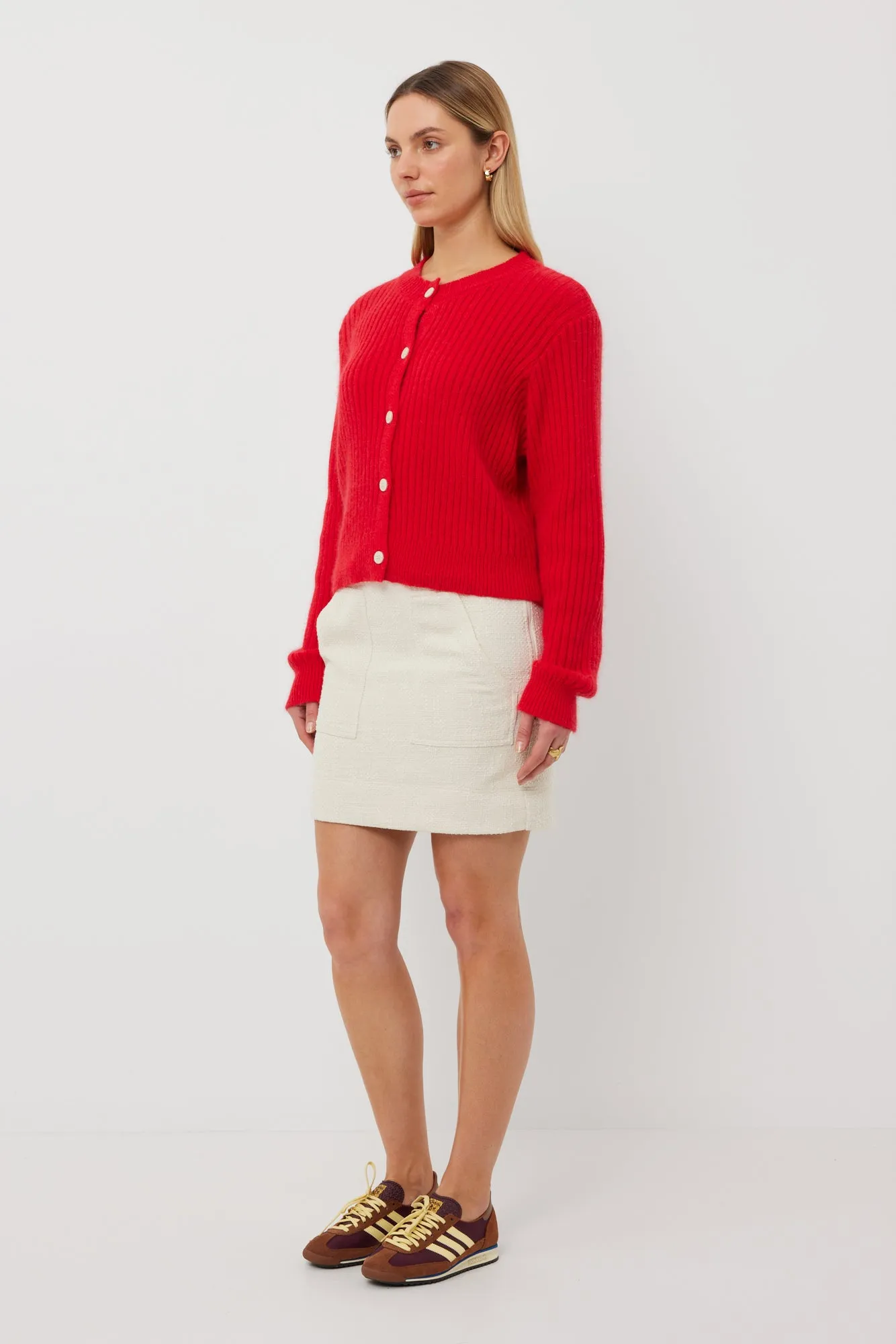 TUESDAY LABEL - Candy Cardi (Red Mohair)