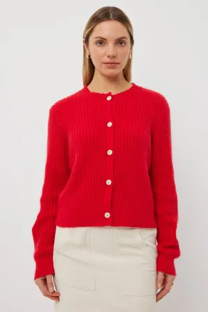 TUESDAY LABEL - Candy Cardi (Red Mohair)