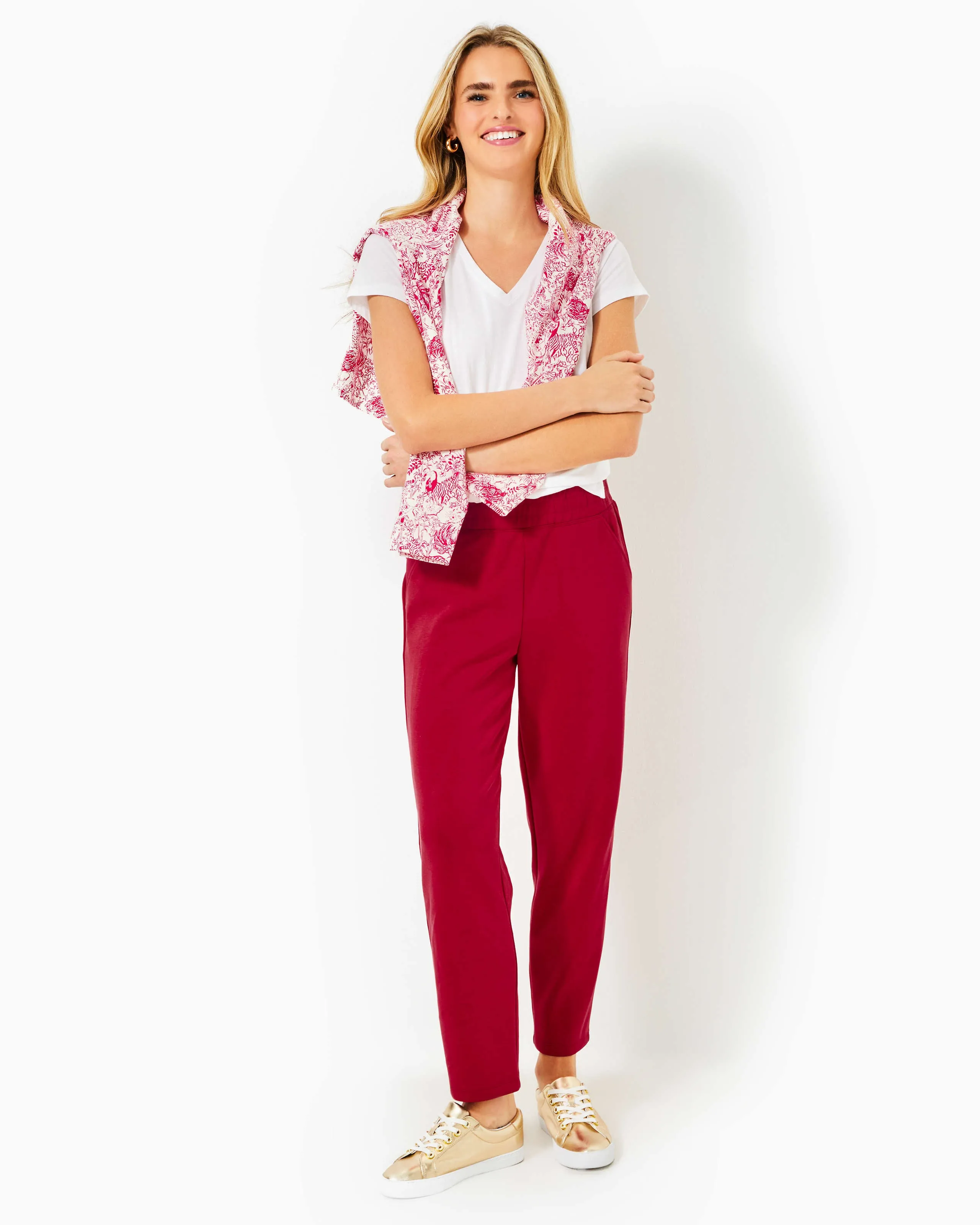 Upf 50  27" Riley Pant - Malbec Red