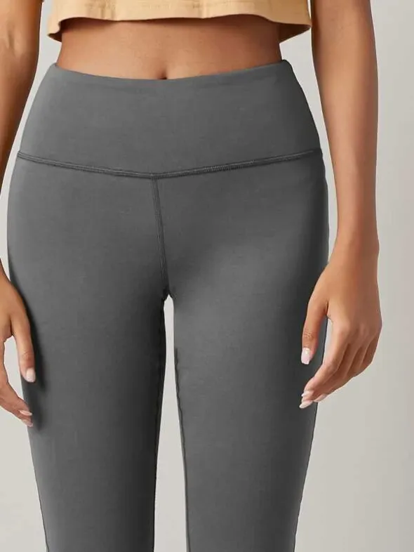 Vinyasa Wide Waistband Leggings - Dark Grey