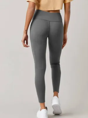 Vinyasa Wide Waistband Leggings - Dark Grey