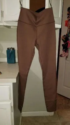 Vinyasa Wide Waistband Leggings - Rust Brown