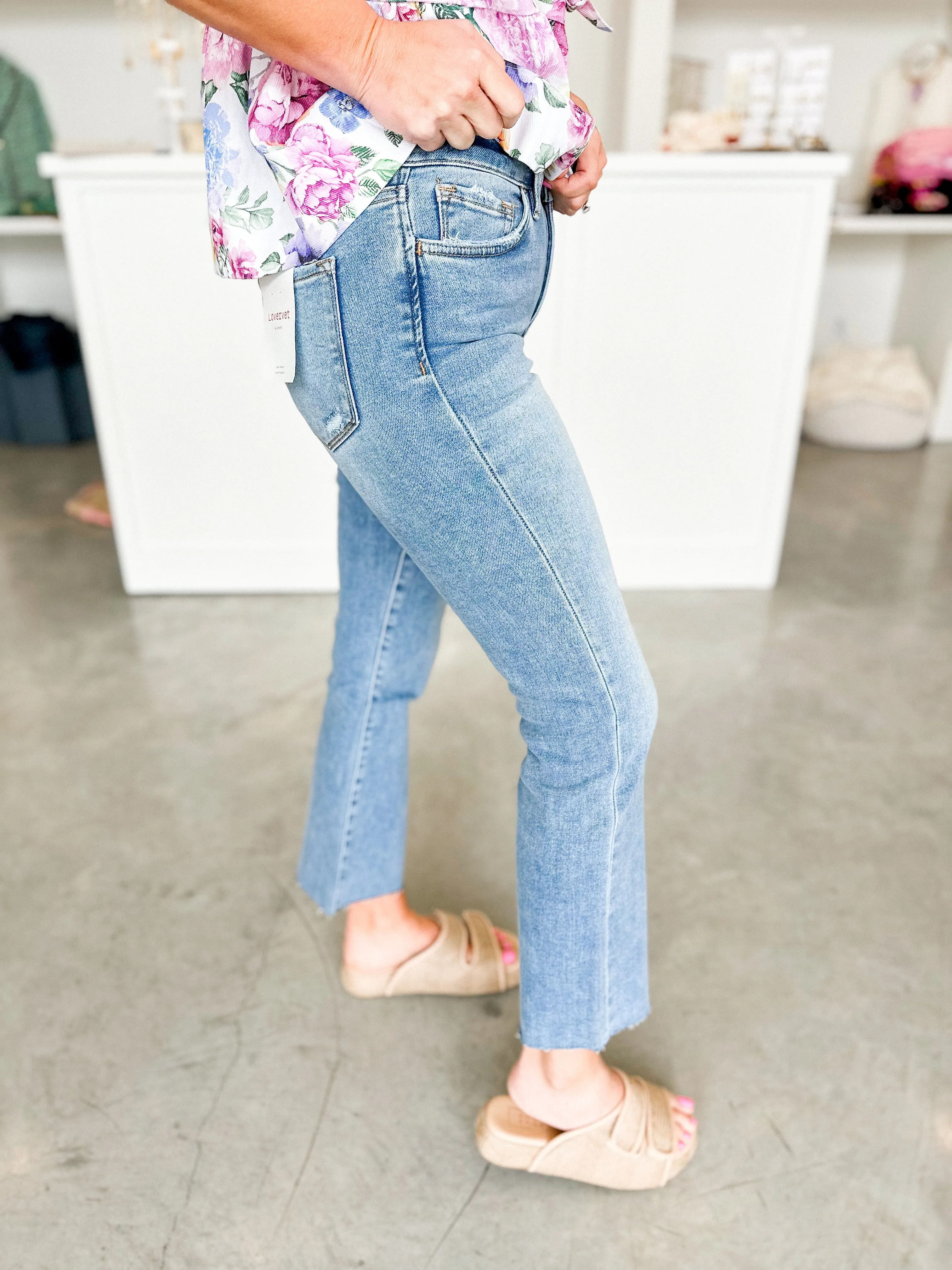 Waiting High Rise Flare Jean