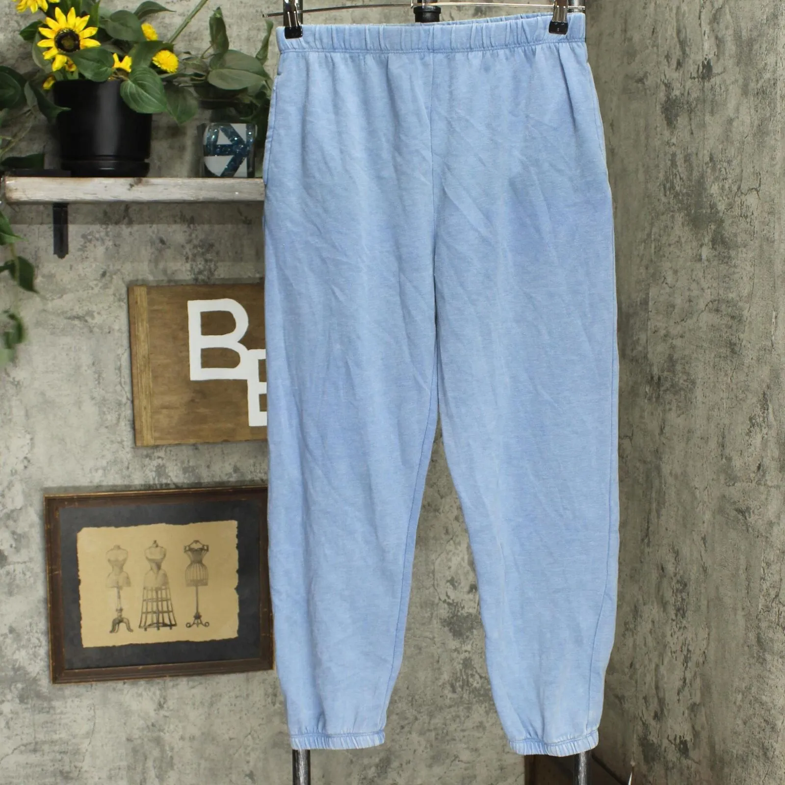 Wild Fable Womens Fleece Cuffed Sweatpants Blue S